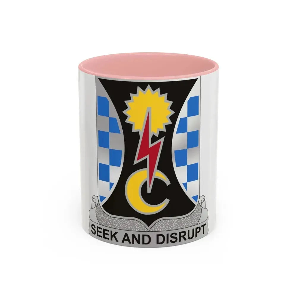 109 Military Intelligence Battalion (U.S. Army) Accent Coffee Mug 11oz Pink - Go Mug Yourself