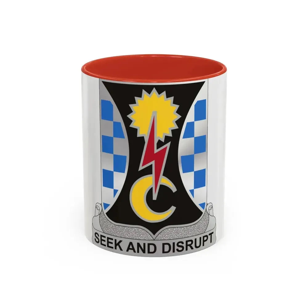109 Military Intelligence Battalion (U.S. Army) Accent Coffee Mug 11oz Red - Go Mug Yourself