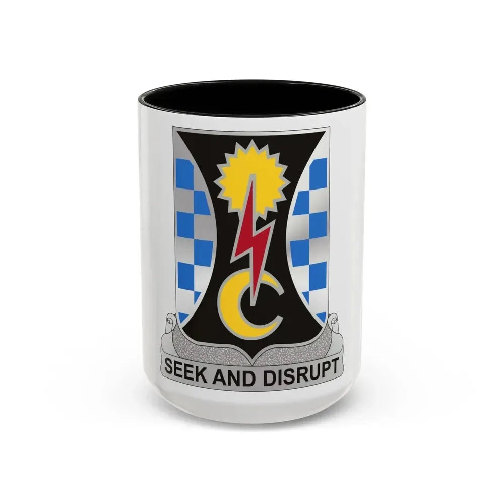 109 Military Intelligence Battalion (U.S. Army) Accent Coffee Mug 15oz Black - Go Mug Yourself
