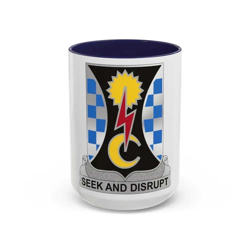 109 Military Intelligence Battalion (U.S. Army) Accent Coffee Mug 15oz Navy - Go Mug Yourself