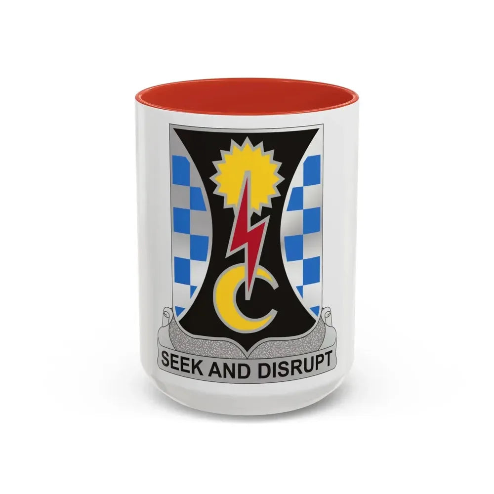 109 Military Intelligence Battalion (U.S. Army) Accent Coffee Mug 15oz Red - Go Mug Yourself