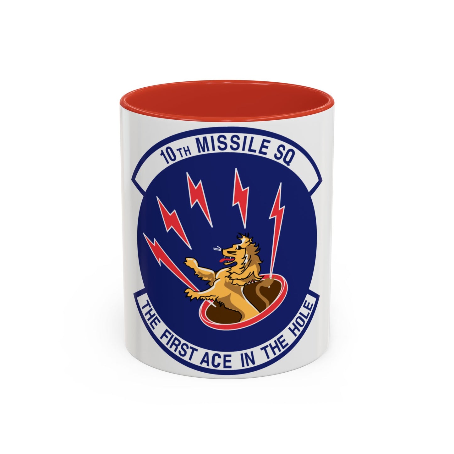10th Missile SQ The First In The Hole (U.S. Air Force) Accent Coffee Mug