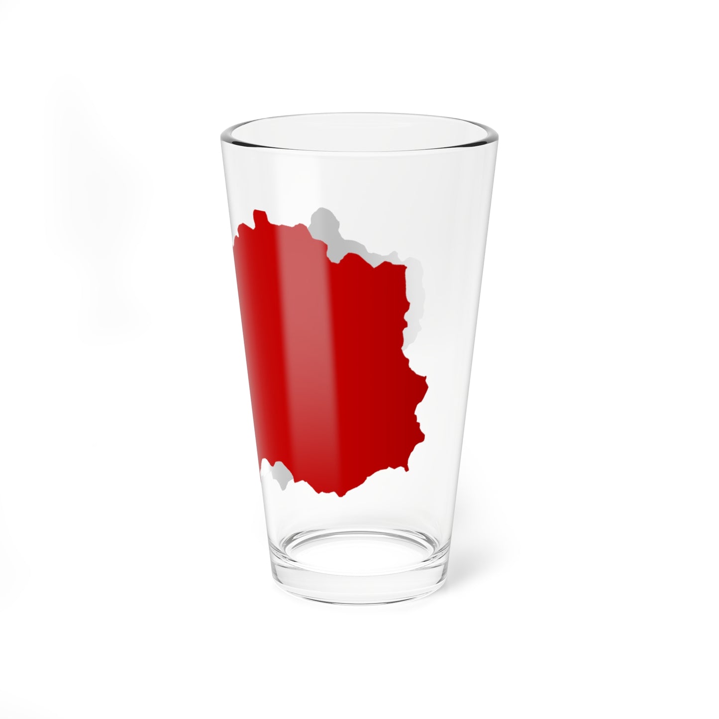 Flag map of Aosta Valley (Italy) Pint Glass 16oz