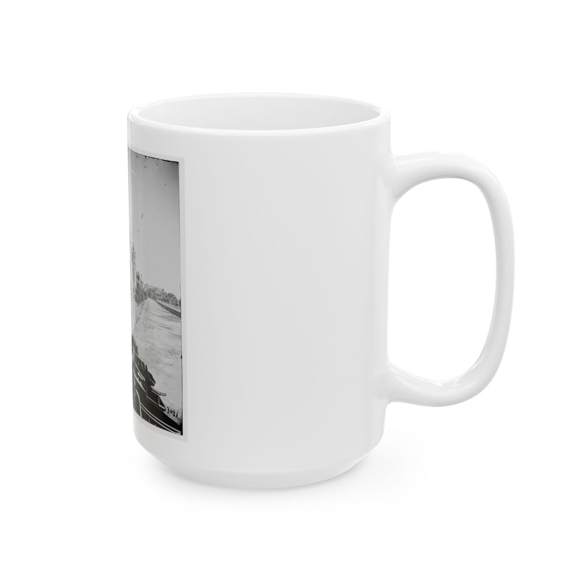 Charleston, S.C. East Battery; Dismantled Blakely Gun In Foreground (U.S. Civil War) White Coffee Mug