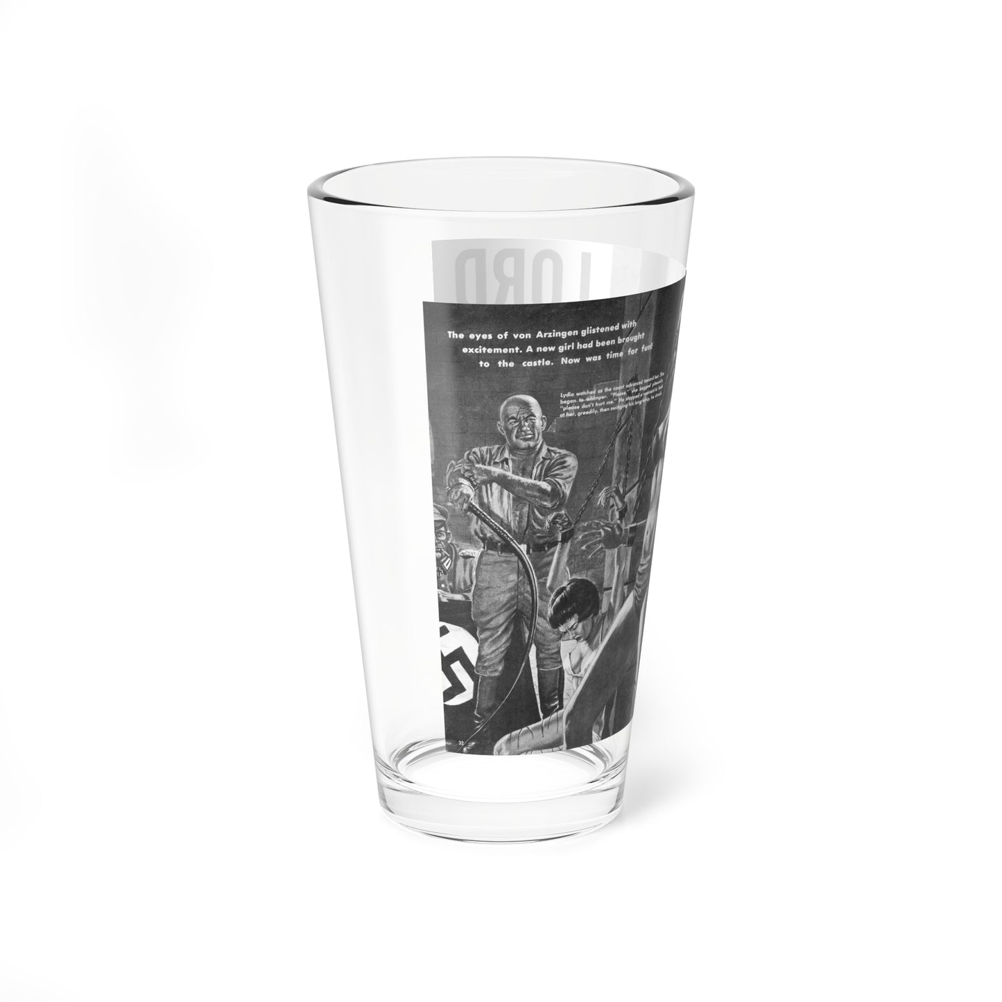 Lord Of The Whip, Man's Adventure, December 1964 - Pint Glass 16oz