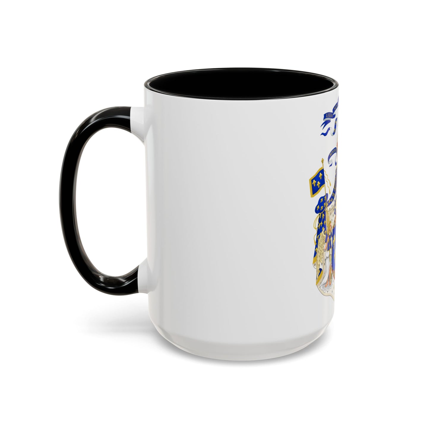 Grand Royal Coat of Arms of France & Navarre - Accent Coffee Mug