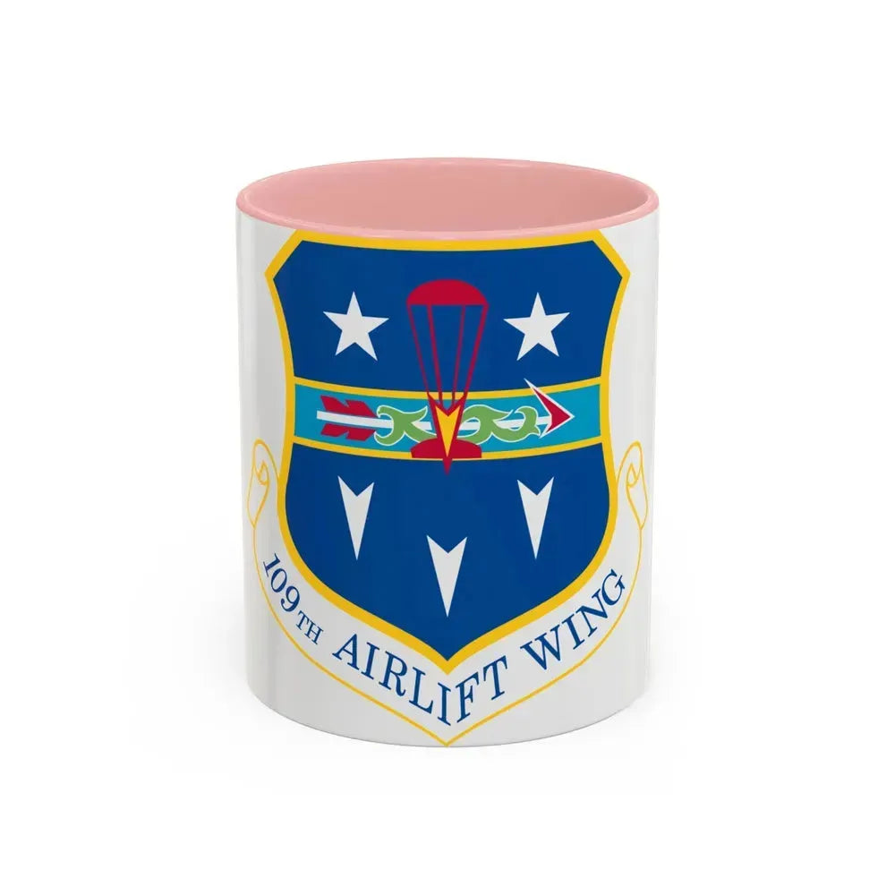 109th Airlift Wing (U.S. Air Force) Accent Coffee Mug 11oz Pink - Go Mug Yourself
