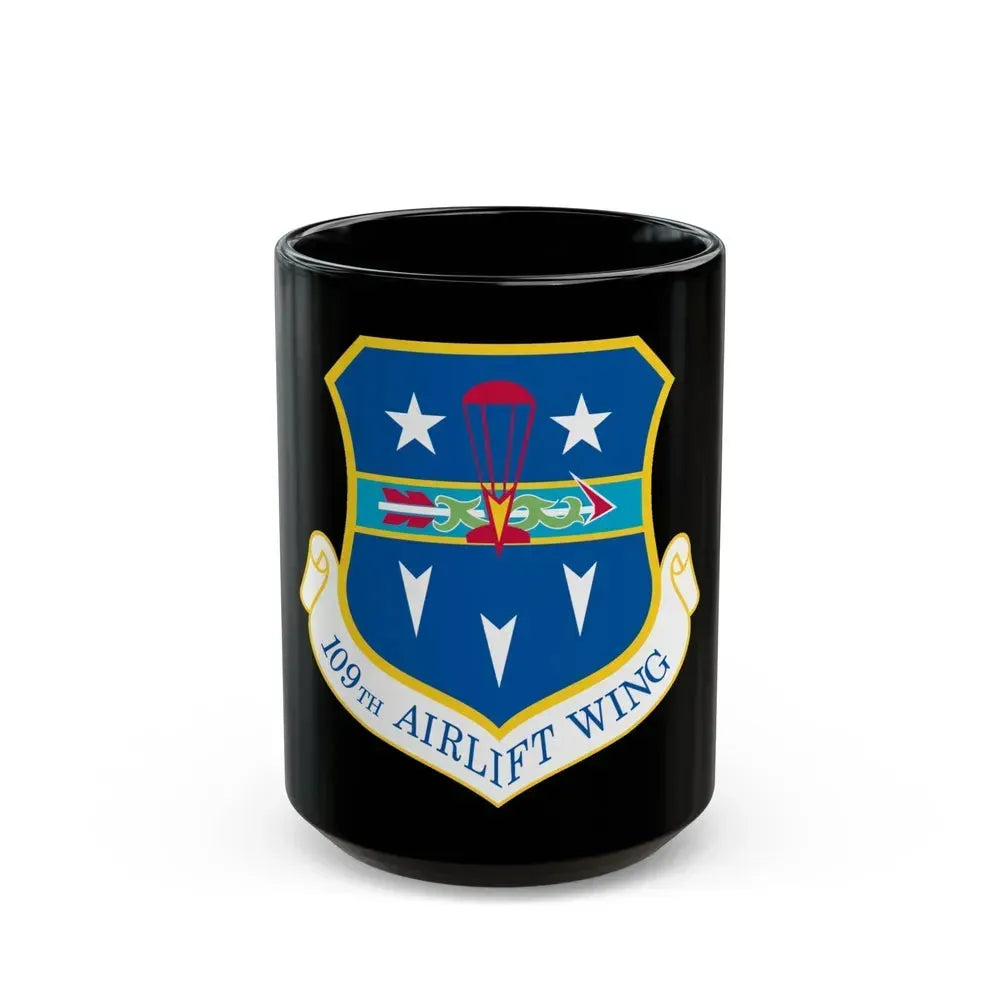 109th Airlift Wing (U.S. Air Force) Black Coffee Mug 15oz - Go Mug Yourself