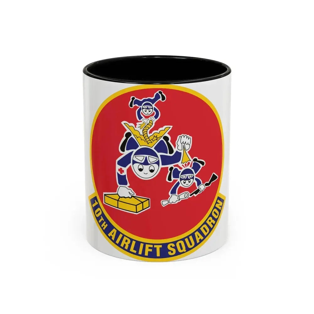 10th Airlift Squadron 2 (U.S. Air Force) Accent Coffee Mug 11oz Black - Go Mug Yourself