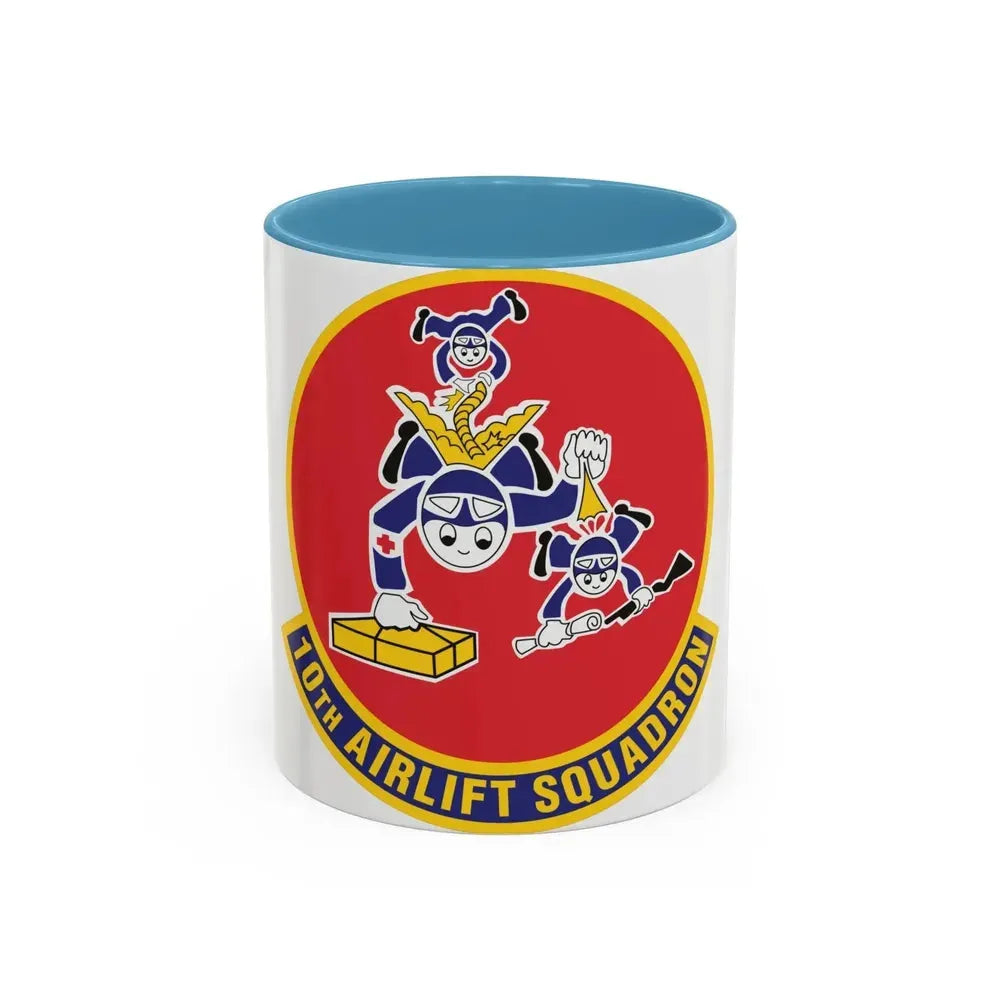 10th Airlift Squadron 2 (U.S. Air Force) Accent Coffee Mug 11oz Light Blue - Go Mug Yourself