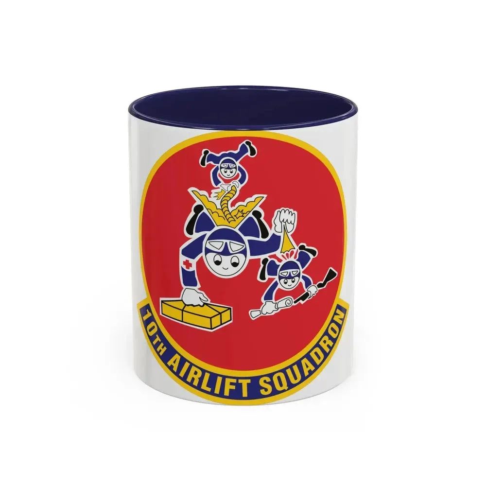 10th Airlift Squadron 2 (U.S. Air Force) Accent Coffee Mug 11oz Navy - Go Mug Yourself