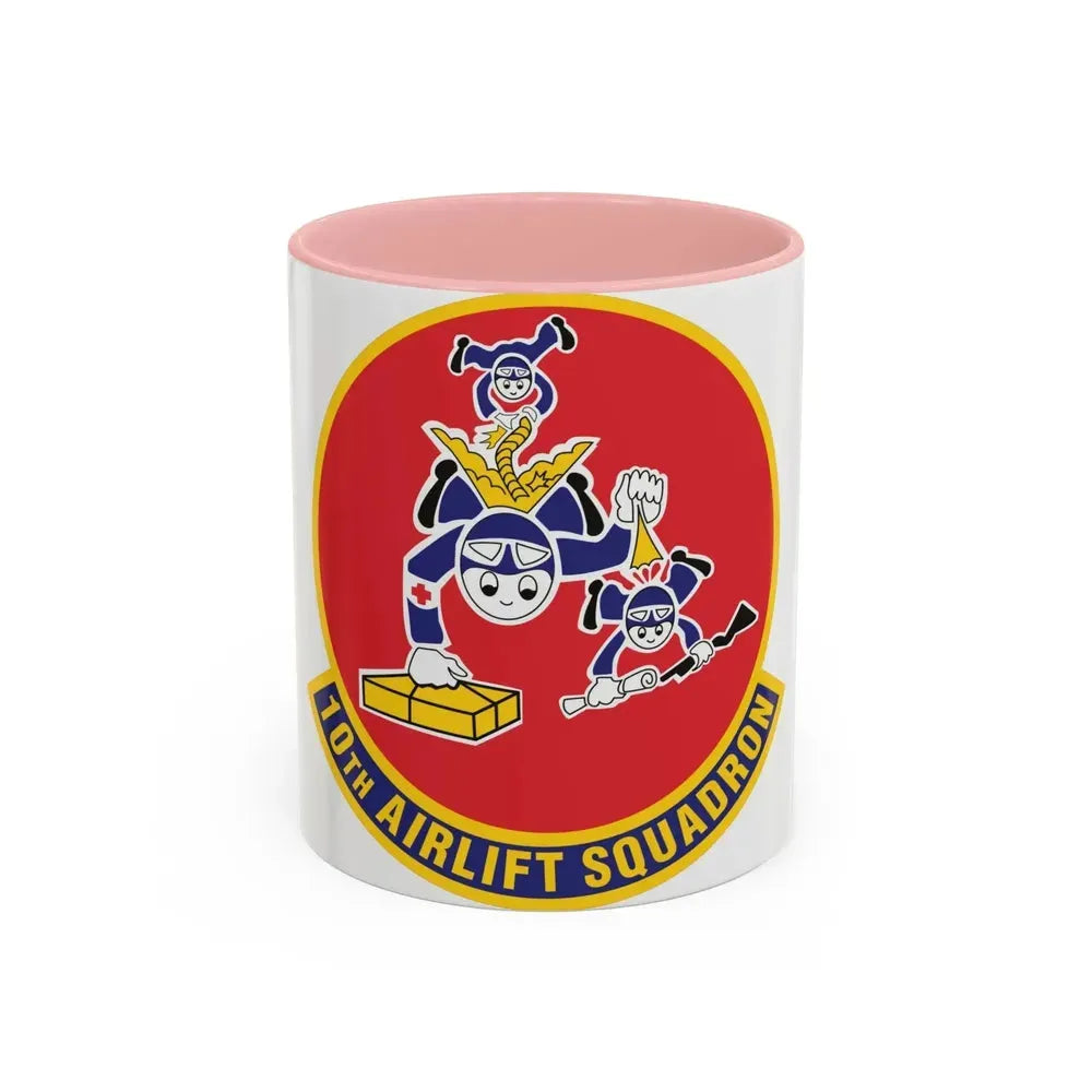 10th Airlift Squadron 2 (U.S. Air Force) Accent Coffee Mug 11oz Pink - Go Mug Yourself