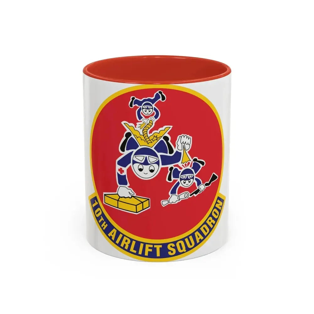 10th Airlift Squadron 2 (U.S. Air Force) Accent Coffee Mug 11oz Red - Go Mug Yourself