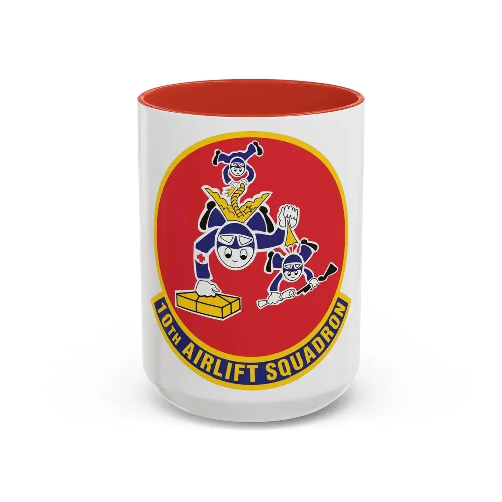 10th Airlift Squadron 2 (U.S. Air Force) Accent Coffee Mug 15oz Red - Go Mug Yourself