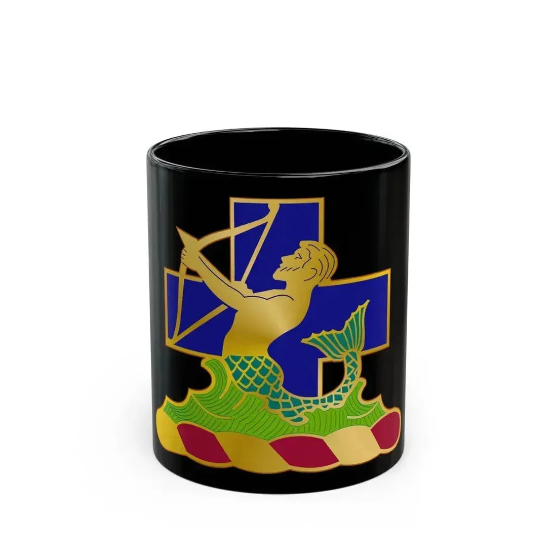 10th Antiaircraft Artillery Automatic Weapons Battalion (U.S. Army) Black Coffee Mug - Go Mug Yourself