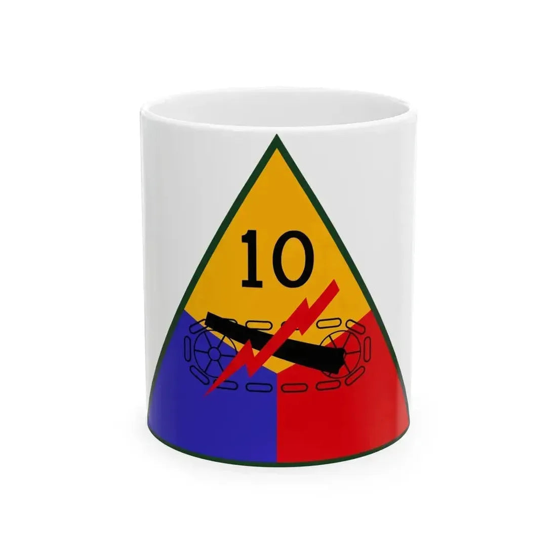 10th Armored Division (U.S. Army) White Coffee Mug 11oz - Go Mug Yourself