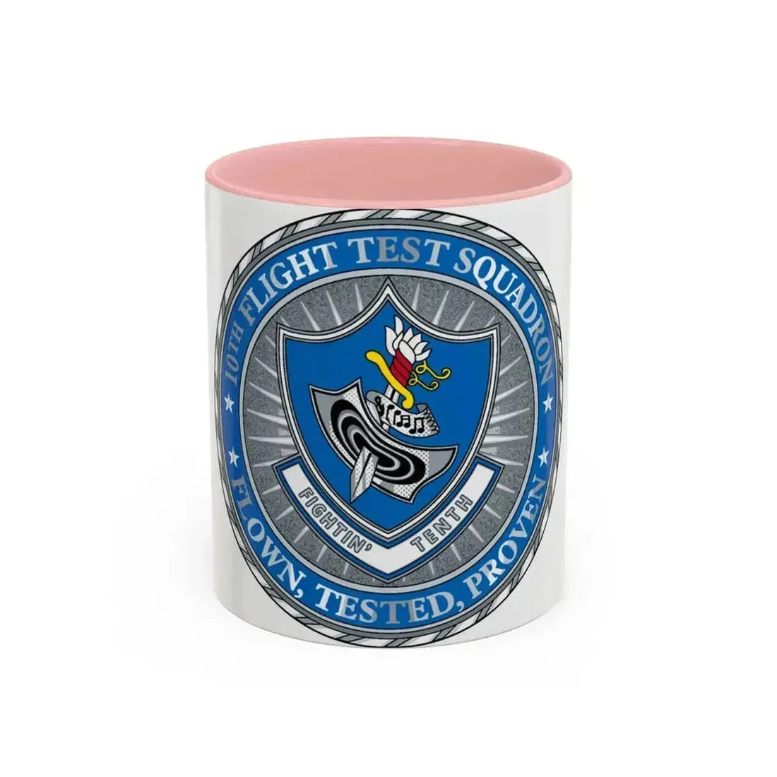 10th Flight Test Sq (U.S. Air Force) Accent Coffee Mug 11oz Pink - Go Mug Yourself
