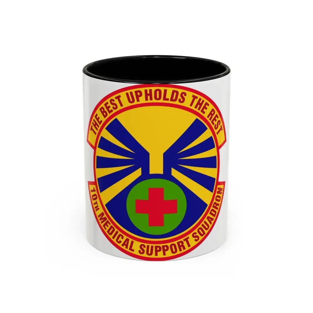 10th Medical Support Squadron (U.S. Air Force) Accent Coffee Mug 11oz Black - Go Mug Yourself