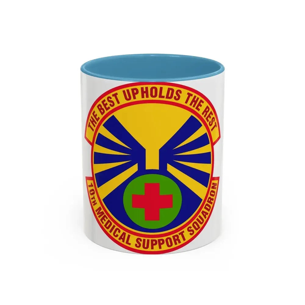 10th Medical Support Squadron (U.S. Air Force) Accent Coffee Mug 11oz Light Blue - Go Mug Yourself