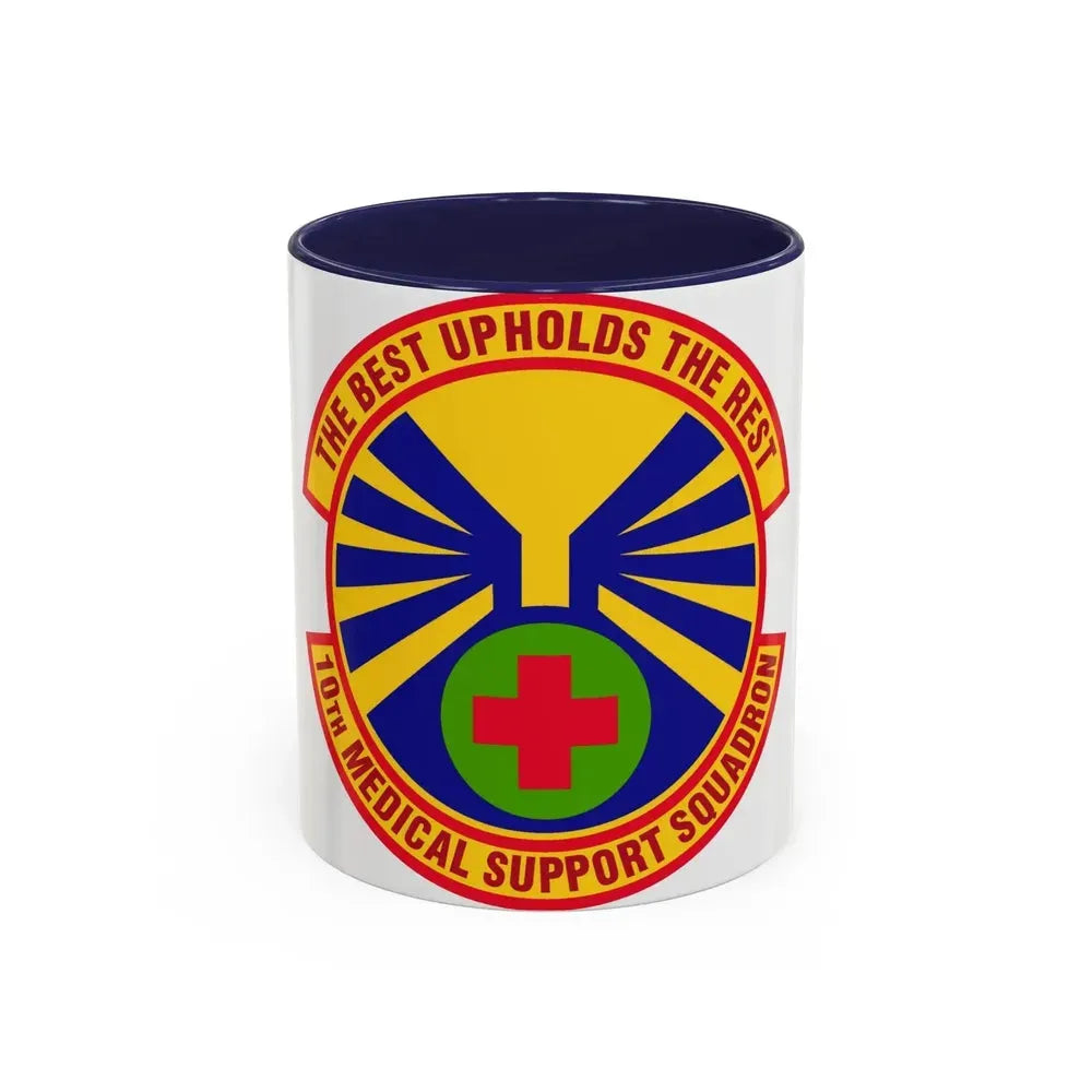 10th Medical Support Squadron (U.S. Air Force) Accent Coffee Mug 11oz Navy - Go Mug Yourself
