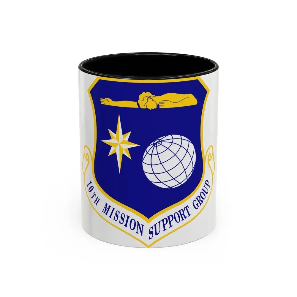 10th Mission Support Group (U.S. Air Force) Accent Coffee Mug 11oz Black - Go Mug Yourself