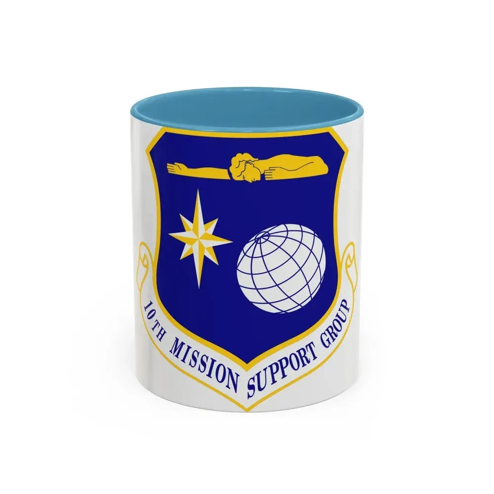 10th Mission Support Group (U.S. Air Force) Accent Coffee Mug 11oz Light Blue - Go Mug Yourself