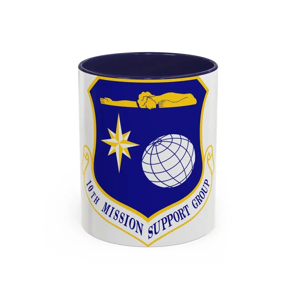 10th Mission Support Group (U.S. Air Force) Accent Coffee Mug 11oz Navy - Go Mug Yourself