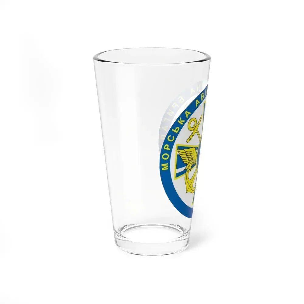 10th Naval Aviation Brigade of the Ukrainian Navy (Ukraine) Pint Glass 16oz - Go Mug Yourself