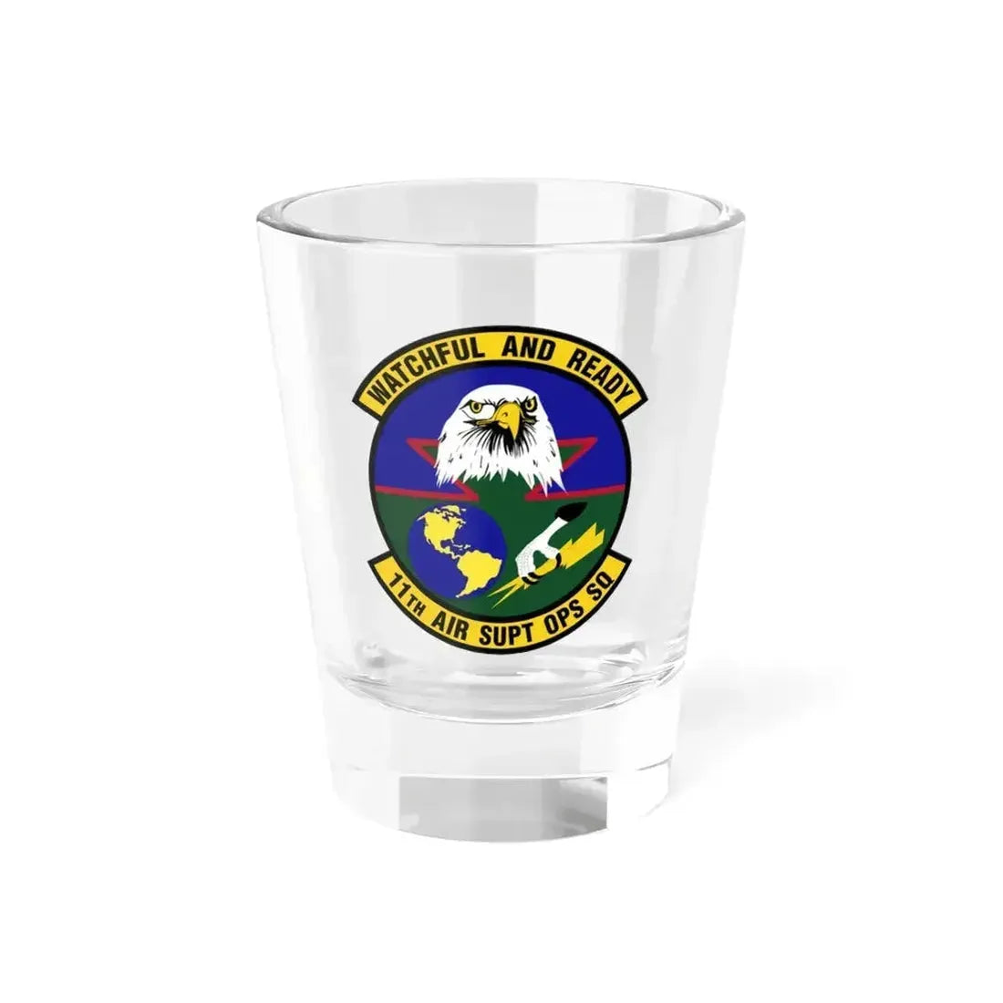11 Air Support Operations Squadron ACC (U.S. Air Force) Shot Glass 1.5oz 1.5oz - Go Mug Yourself