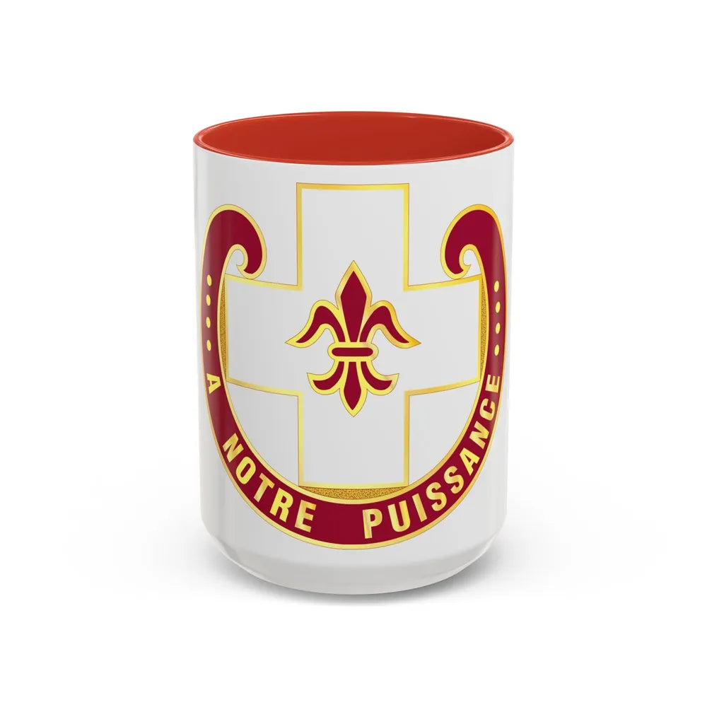 11 Evacuation Hospital (U.S. Army) Accent Coffee Mug-11oz-Pink-Go Mug Yourself
