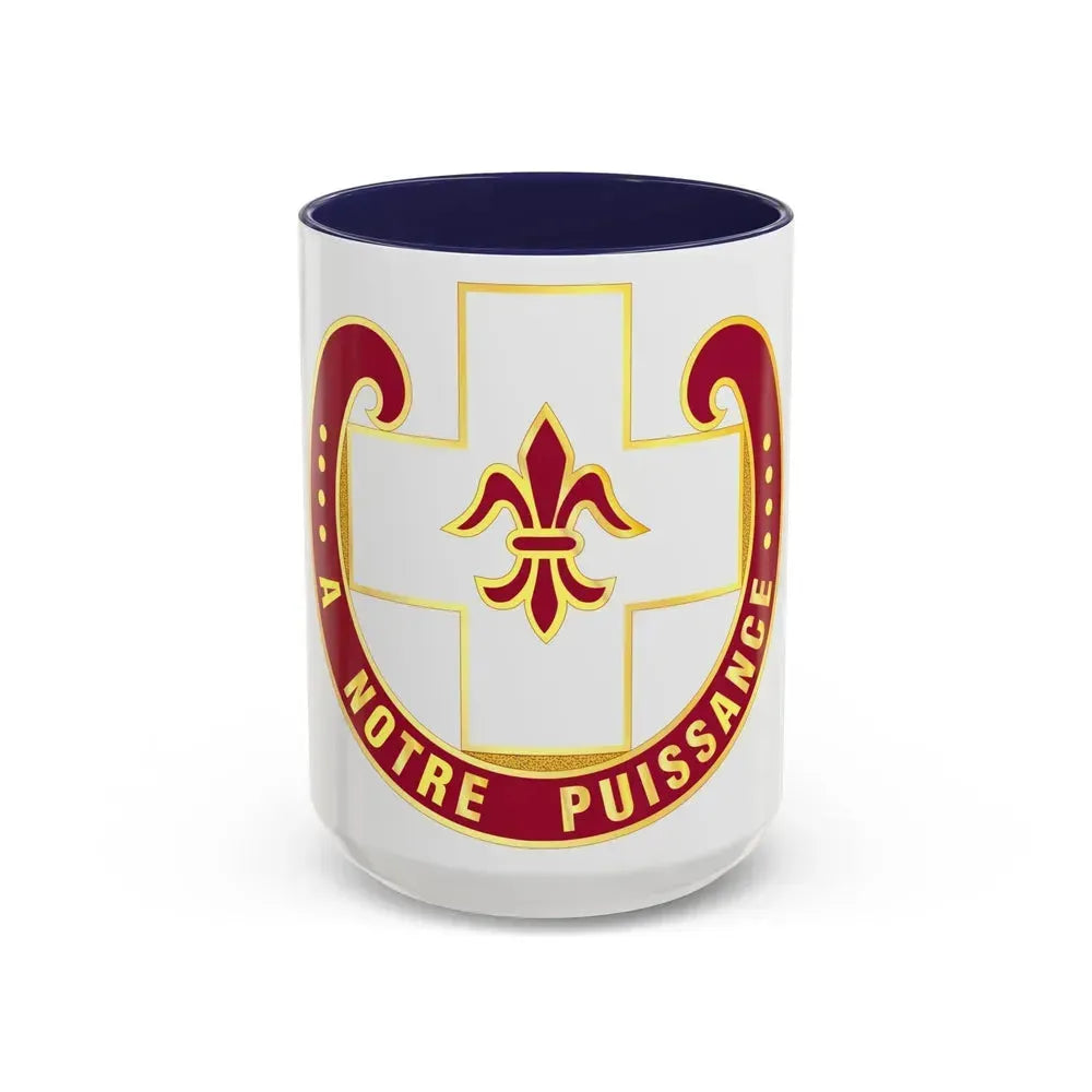 11 Evacuation Hospital (U.S. Army) Accent Coffee Mug 15oz Navy - Go Mug Yourself