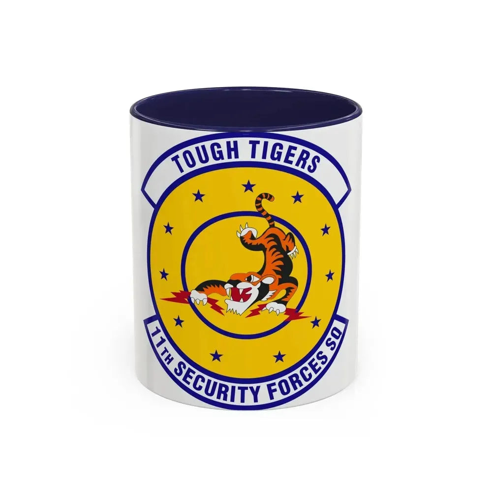 11 Security Forces Squadron USAF (U.S. Air Force) Accent Coffee Mug 11oz Navy - Go Mug Yourself