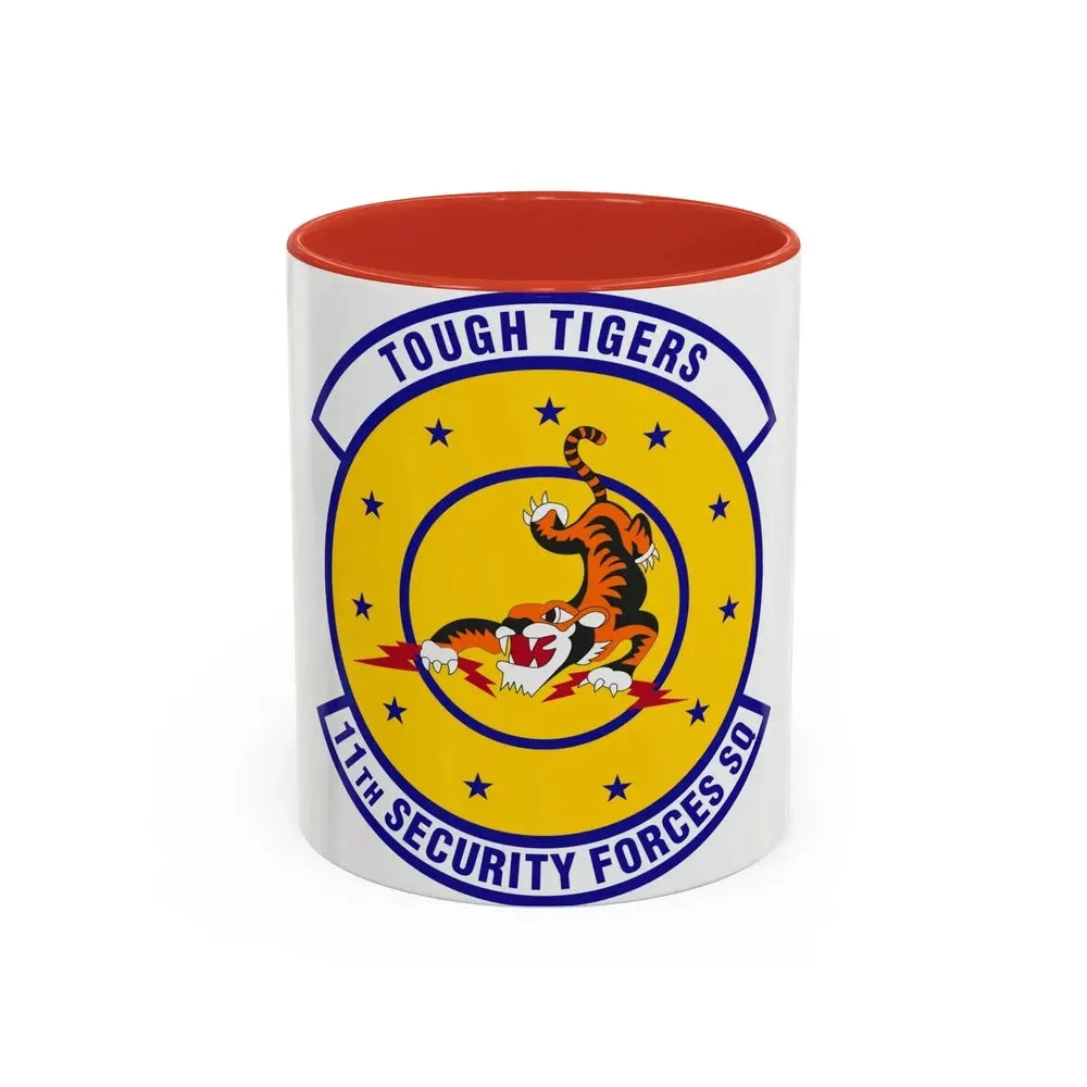 11 Security Forces Squadron USAF (U.S. Air Force) Accent Coffee Mug 11oz Red - Go Mug Yourself