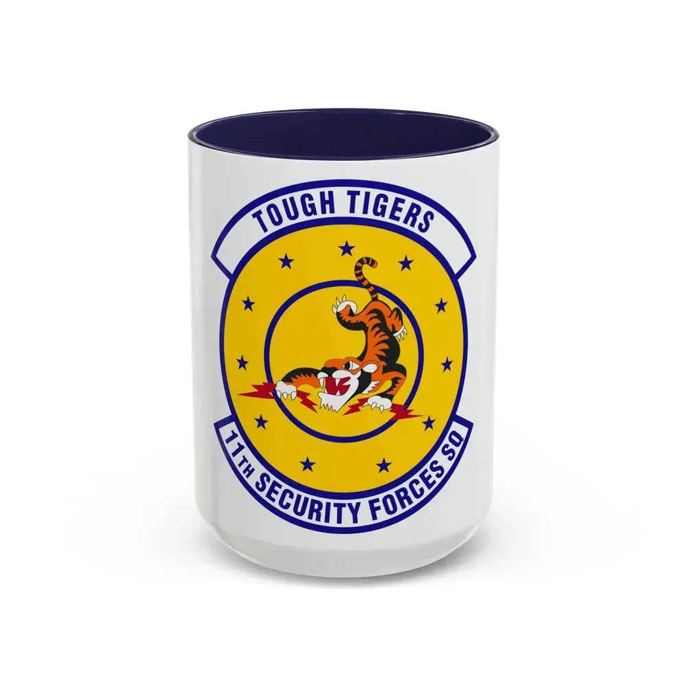 11 Security Forces Squadron USAF (U.S. Air Force) Accent Coffee Mug 15oz Navy - Go Mug Yourself