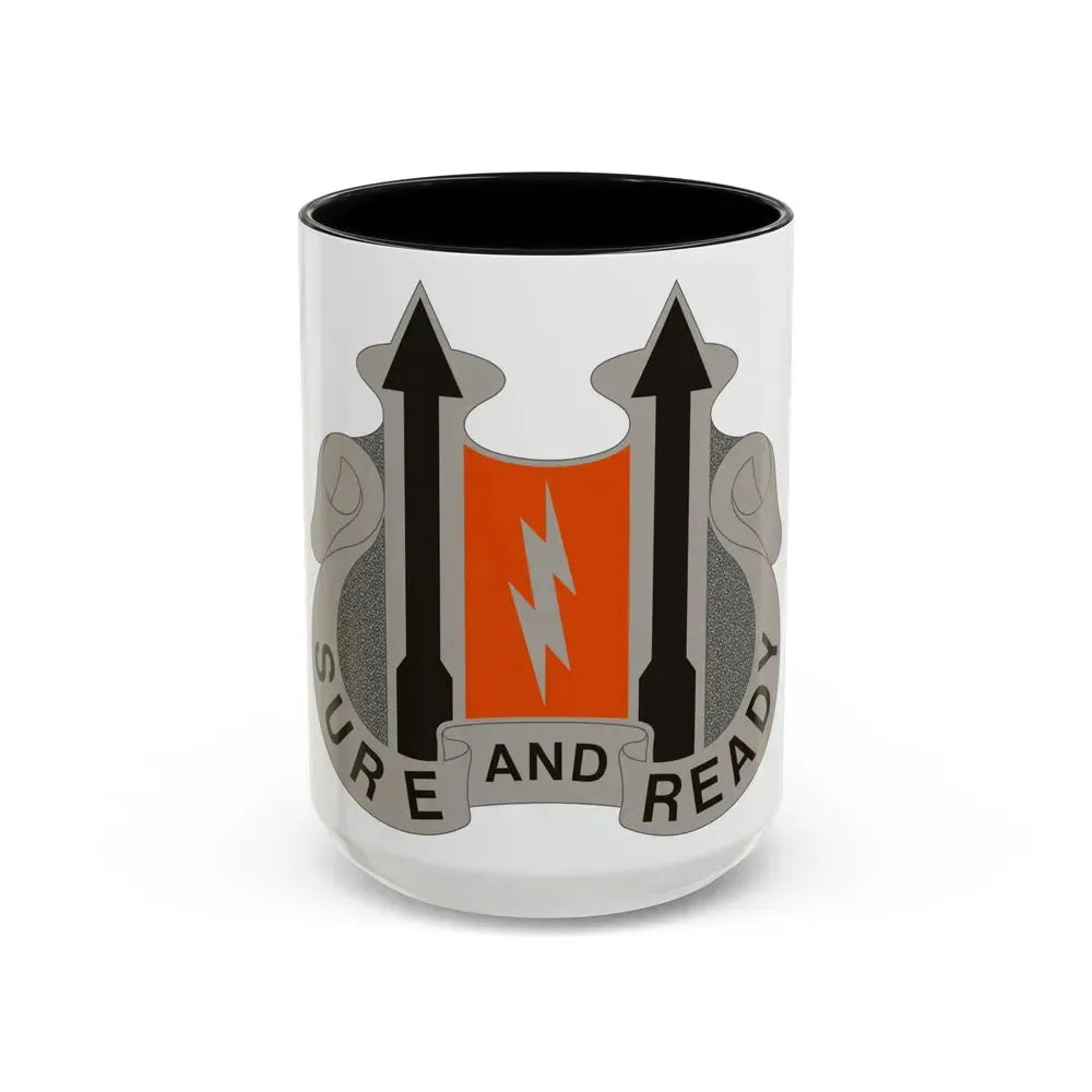 11 Signal Battalion (U.S. Army) Accent Coffee Mug 15oz Black - Go Mug Yourself