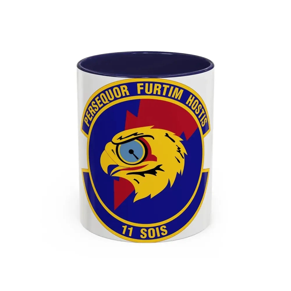11 Special Operations Intelligence Squadron AFSOC (U.S. Air Force) Accent Coffee Mug 11oz Navy - Go Mug Yourself