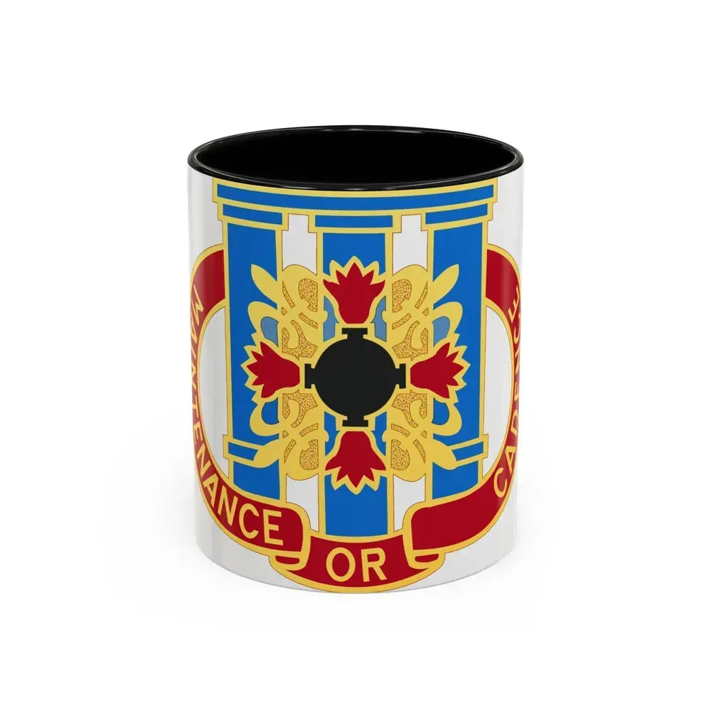 110 Maintenance Battalion (U.S. Army) Accent Coffee Mug 11oz Black - Go Mug Yourself