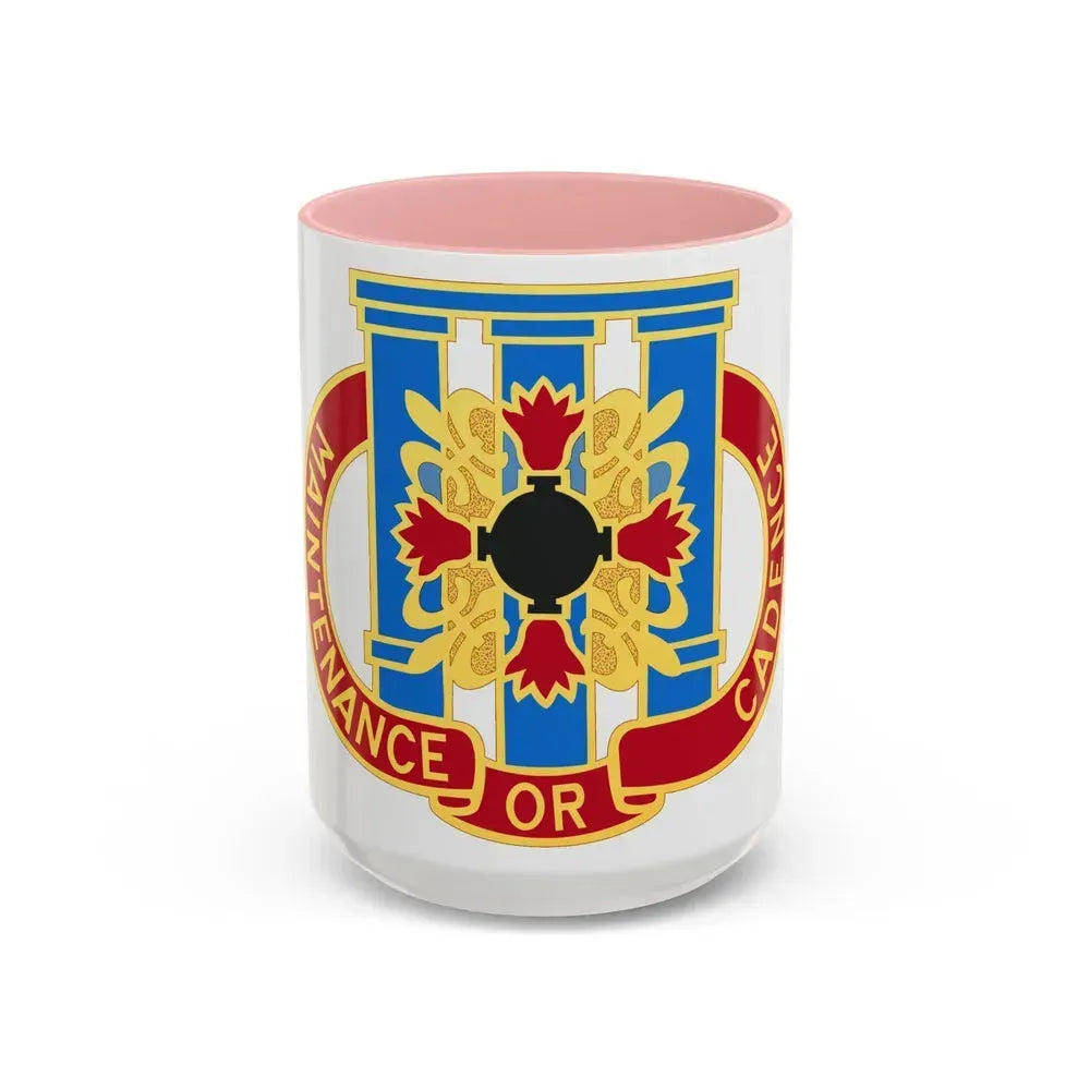 110 Maintenance Battalion (U.S. Army) Accent Coffee Mug 15oz Pink - Go Mug Yourself