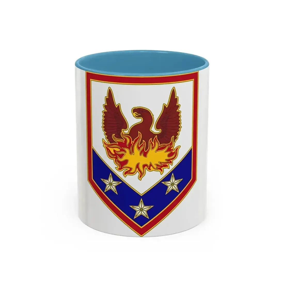 110 Maneuver Enhancement Brigade (U.S. Army) Accent Coffee Mug 11oz Light Blue - Go Mug Yourself