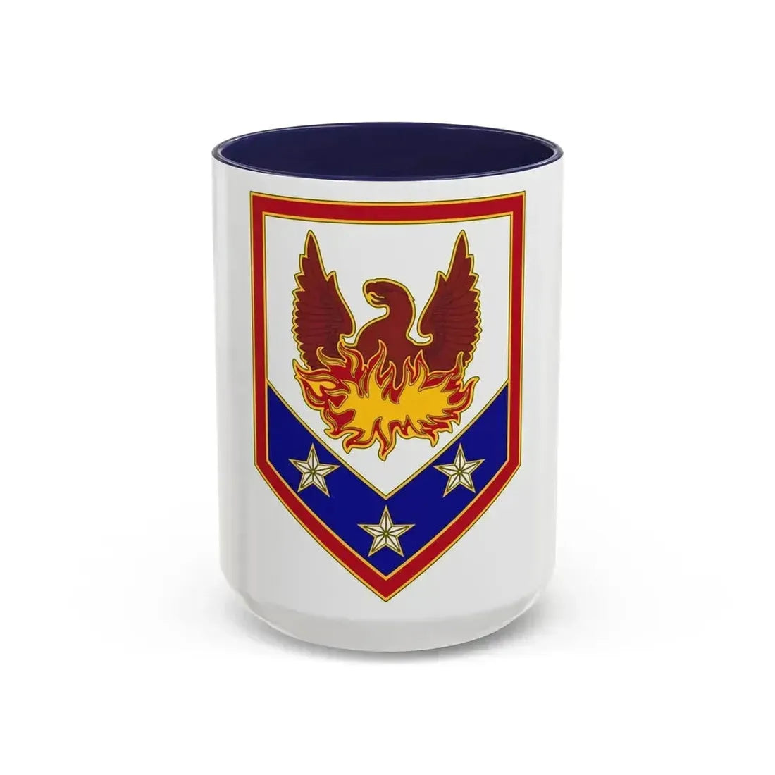 110 Maneuver Enhancement Brigade (U.S. Army) Accent Coffee Mug 15oz Navy - Go Mug Yourself