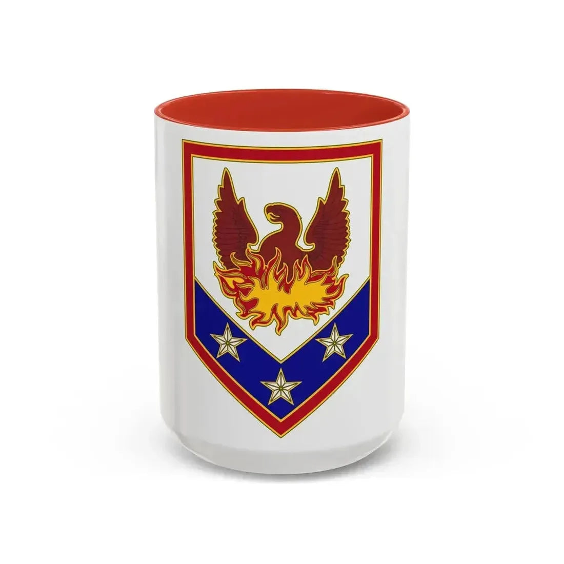 110 Maneuver Enhancement Brigade (U.S. Army) Accent Coffee Mug 15oz Red - Go Mug Yourself