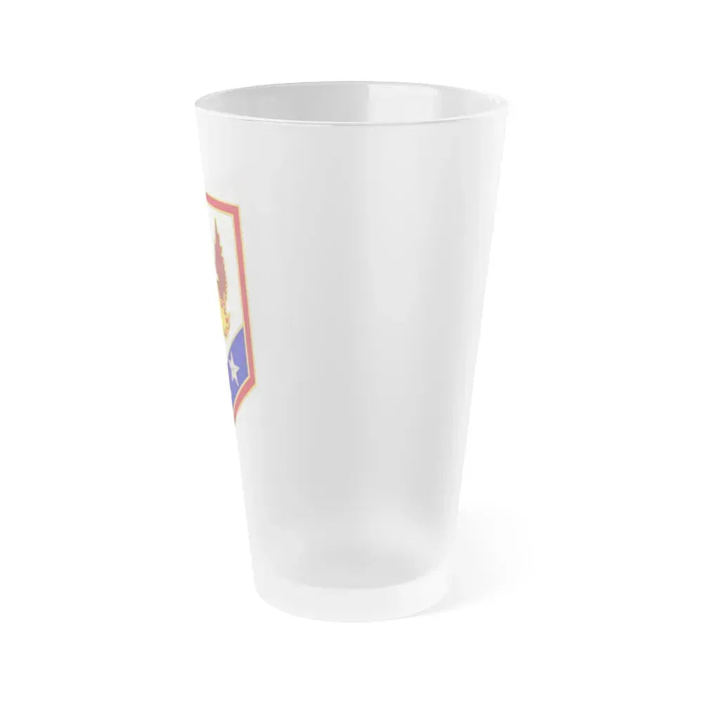 110 Maneuver Enhancement Brigade (U.S. Army) Frosted Pint Glass 16oz - Go Mug Yourself