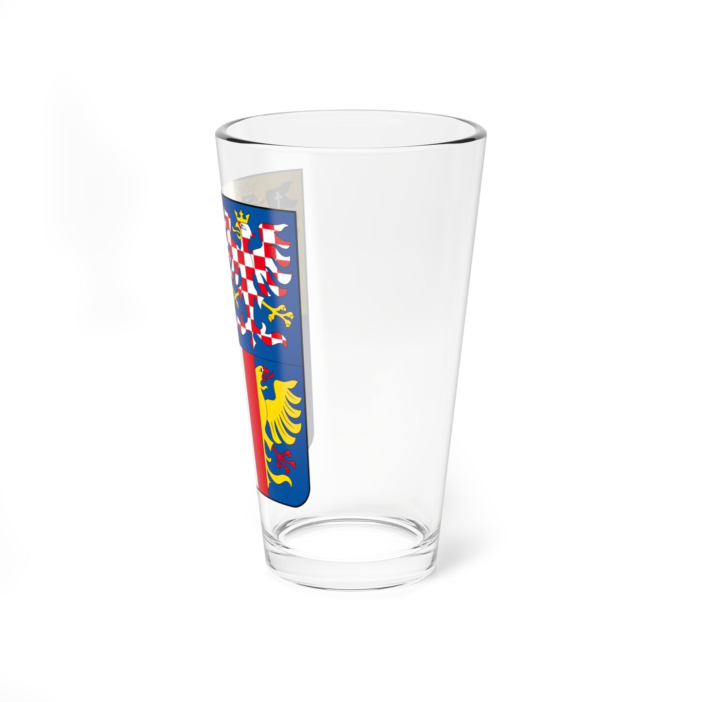 CZE Kraj Morawsko-Śląski COA (Czech Republic) (Coat of Arms) Pint Glass 16oz