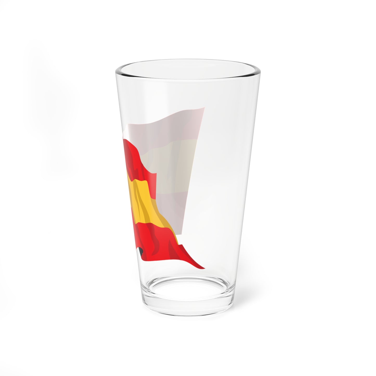 Spain flag waving icon (Spain) Pint Glass 16oz