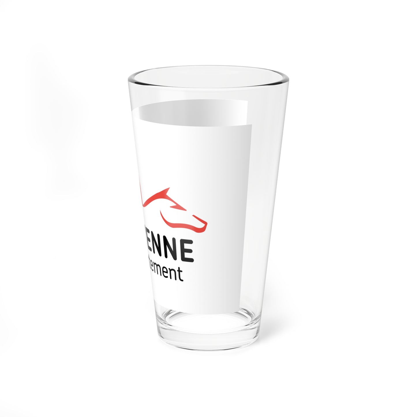 Flag of the Department of Mayenne (France) Pint Glass 16oz