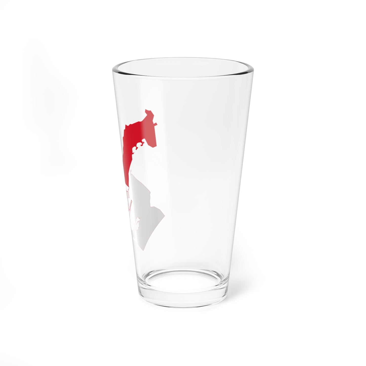 Flag map of Monaco (Monaco) Pint Glass 16oz