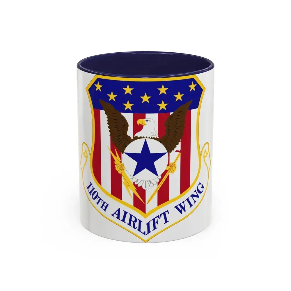 110th Airlift Wing (U.S. Air Force) Accent Coffee Mug 11oz Navy - Go Mug Yourself