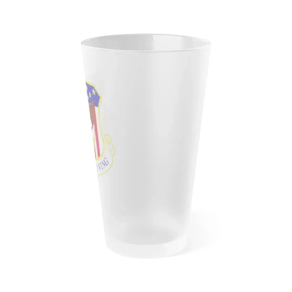 110th Airlift Wing (U.S. Air Force) Frosted Pint Glass 16oz - Go Mug Yourself
