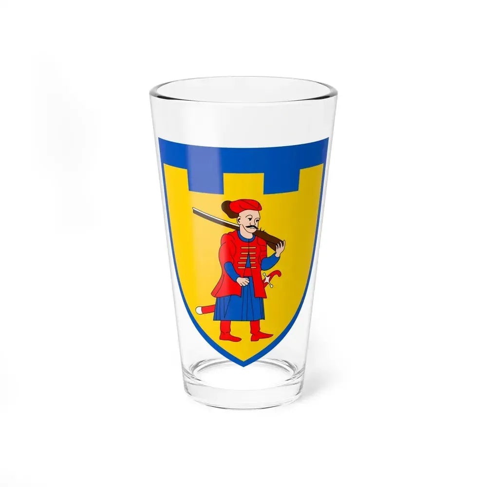 110th Detached Territorial Defense Brigade (Ukraine) Pint Glass 16oz 16oz - Go Mug Yourself