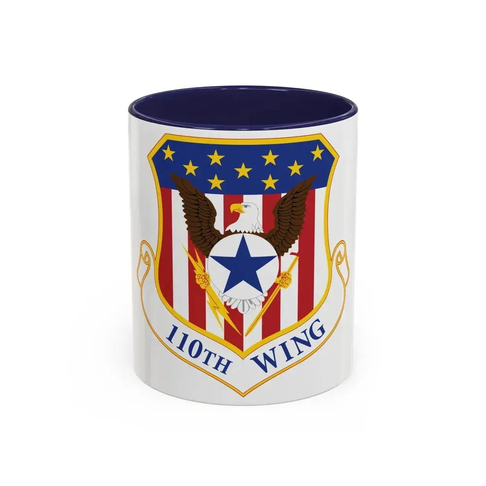 110th Wing emblem (U.S. Air Force) Accent Coffee Mug 11oz Navy - Go Mug Yourself